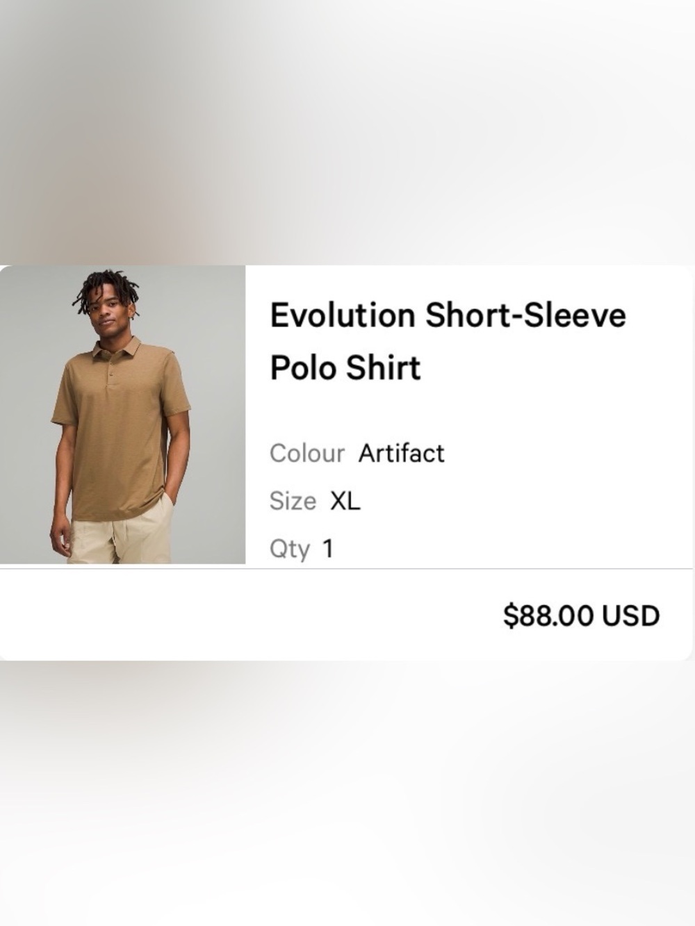 Evolution Short-Sleeve Polo Shirt in Artifact